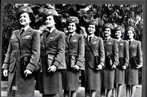 ...and this one, some of the native Mexican senoritas employed by Lineas Aereas Mexicanas, S.A. (LAMSA), a subsidiary of United Air Lines.