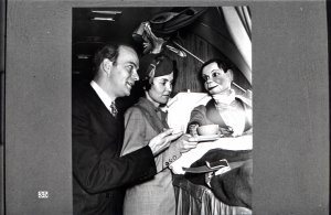 A few minutes ago we mentioned breakfast in bed. Here's a celebrity who insisted on coffee in bed - our old friend Charlie McCarthy with his