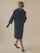 The matching “Sliver” coat was tailored for comfort and smartness and was made of wool mesh tweed that combined the Blue Vision of the suit 
