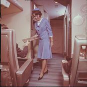 Flight Attendants in July of 1961 got a new training center at United’s executive offices in suburban Chicago and William Travilla, national