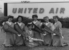 Flight Attendants in July of 1961 got a new training center at United’s executive offices in suburban Chicago and William Travilla, national