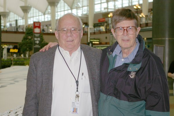 UAHF President Tom Goodyear (left) and UAHF volunteers Marv Berryman (right)