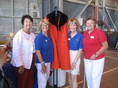Clipped Wings® members from left to right are Delores McGuffin, Carole Tye, Jan Brown and Christel Ilg, who was recently elected Vice-Presid