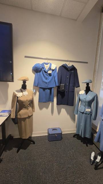 Uniform corner: tan and blue suits